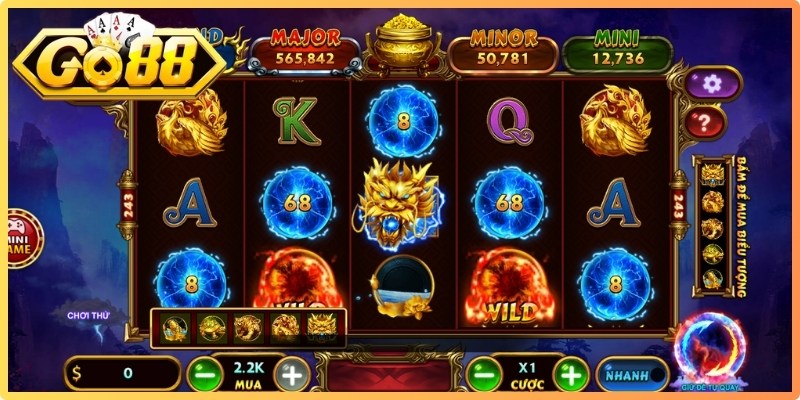 4 Thần Thú Go88 - Slots Đổi Thưởng Đẳng Cấp Nổ Hũ Cực Lớn 1 4 Thần Thú đầy cuốn hút lấy cảm hứng từ truyền thuyết về bốn vị linh thú